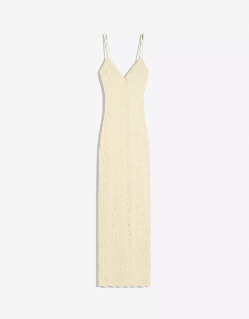 Strappy Lace Midi Dress