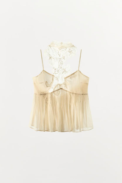 Halter Godet Top