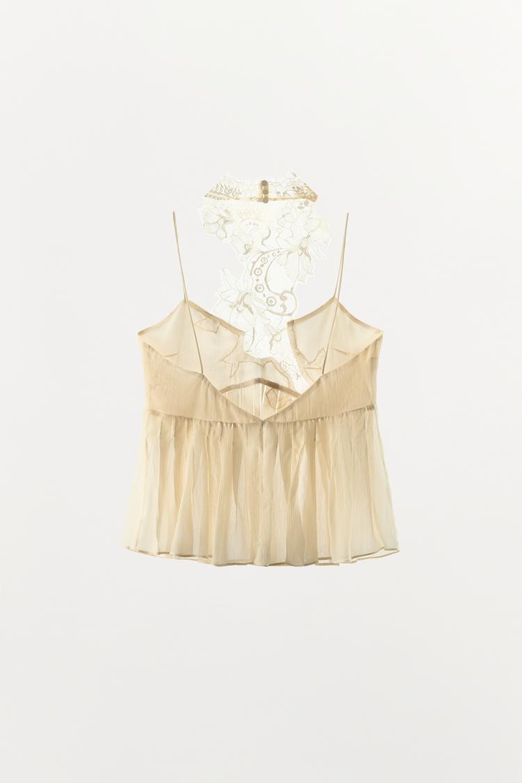 Halter Godet Top