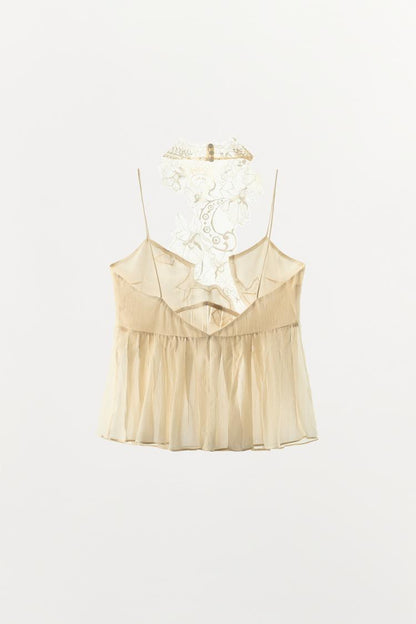 Halter Godet Top