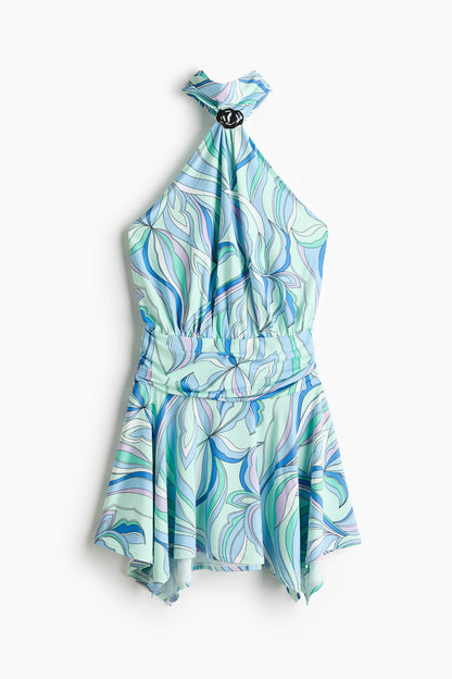 Azure Halter Dress