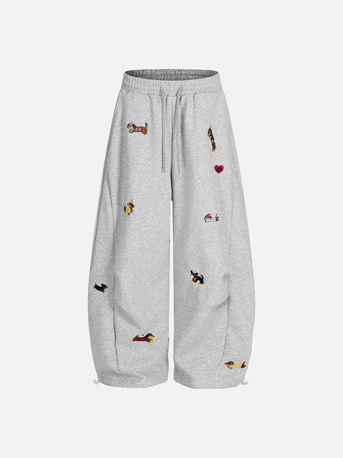 Doggy Wide Leg Sweatpants