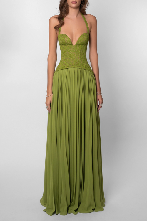 Olive Muse Gown