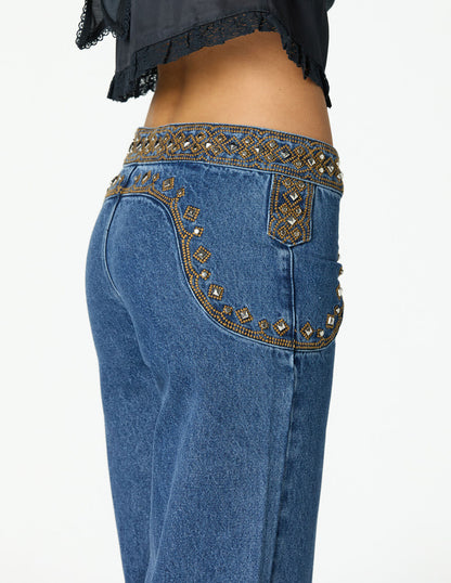 Juno Embroidered Jeans