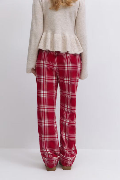 Ribbon Flannel PJ Top