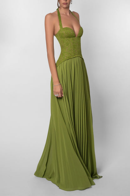 Olive Muse Gown