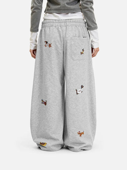 Doggy Wide Leg Sweatpants