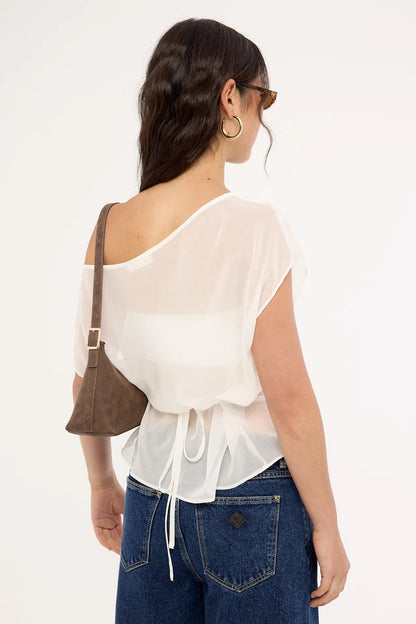 Sienna Sheer Wrap Top