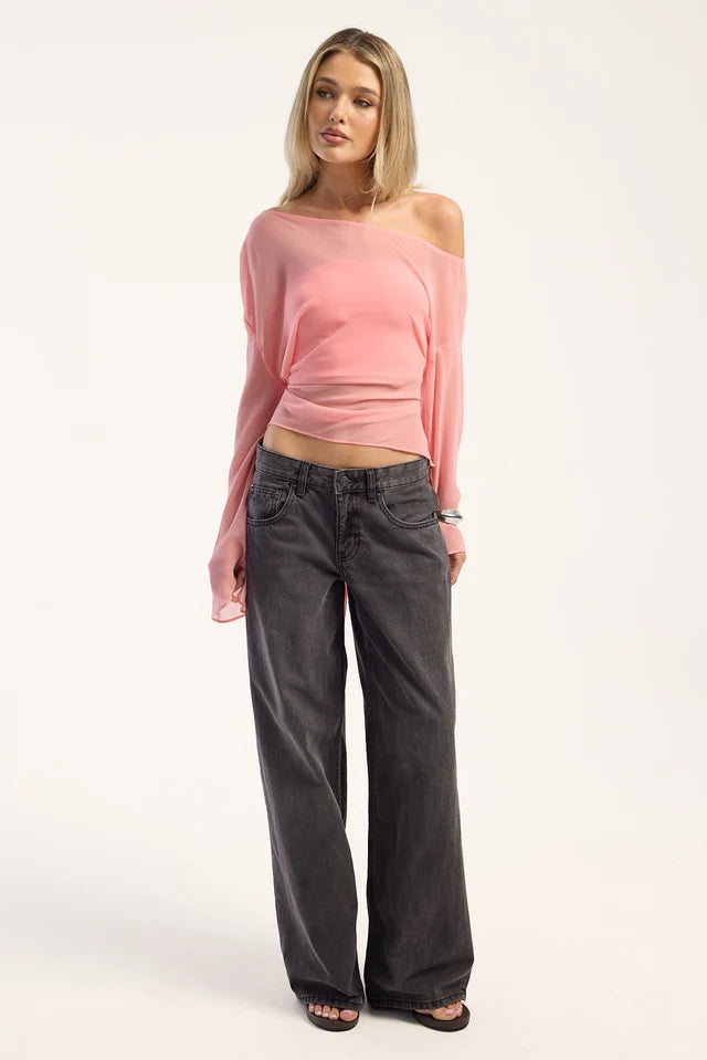 Sienna Sheer Wrap Top