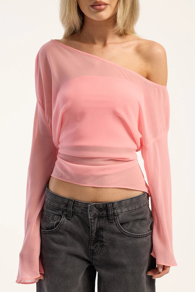 Sienna Sheer Wrap Top