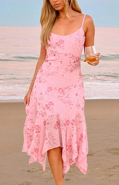 Rosalie Sequin Midi Dress