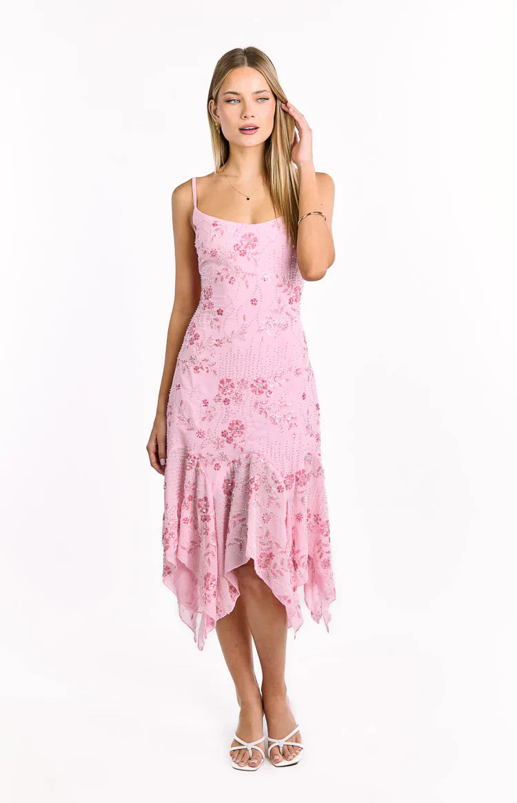 Rosalie Sequin Midi Dress