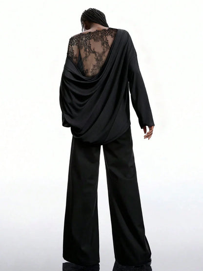 NOIRÉ LACE BACK TOP