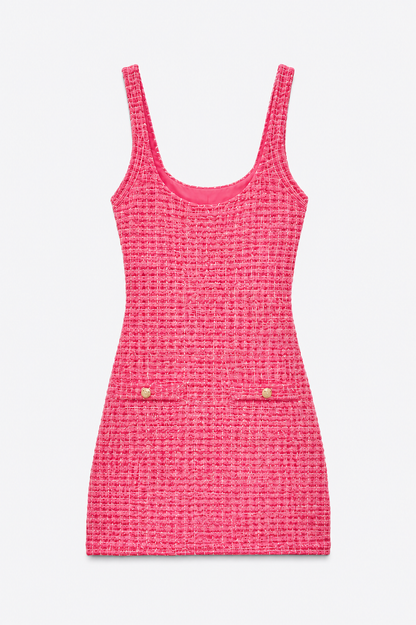 Rosalie Tweed Mini Dress