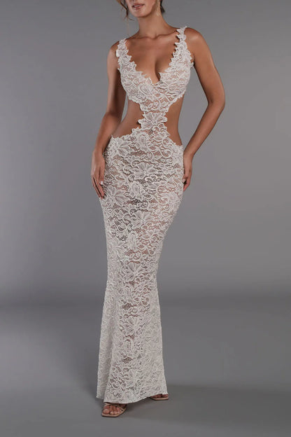 Duchess Ivory Lace Gown