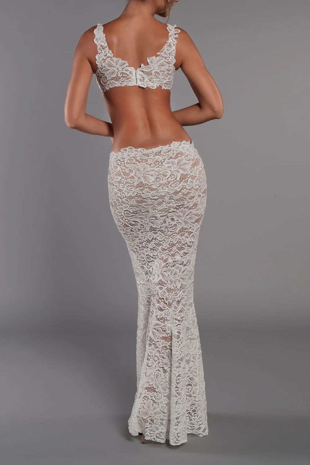 Duchess Ivory Lace Gown