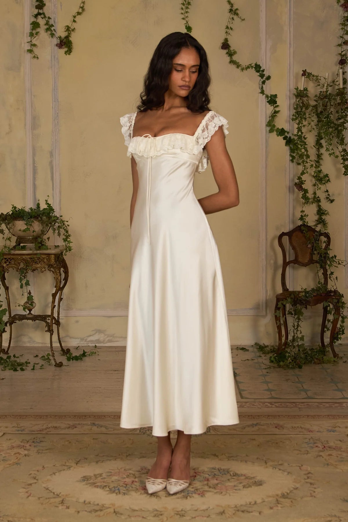 Sonata Lace Satin Dress