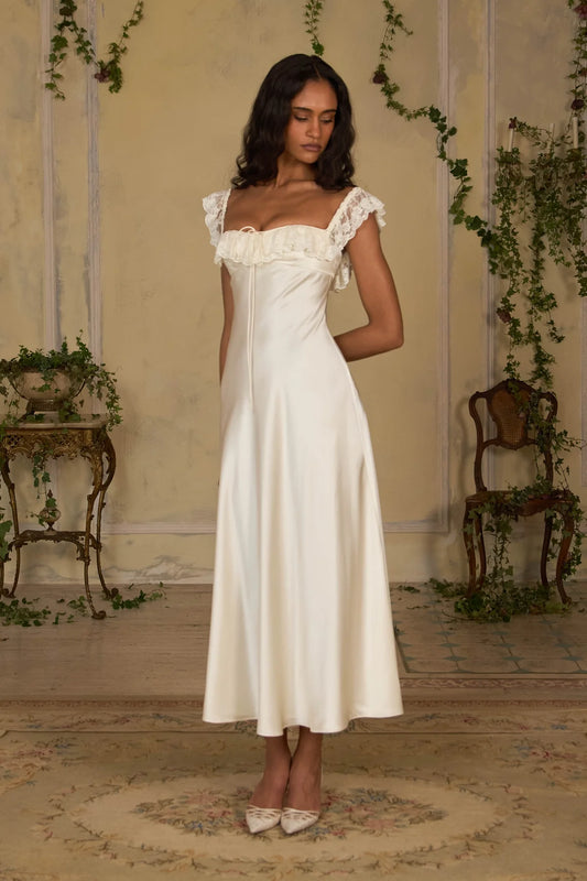 Sonata Lace Satin Dress