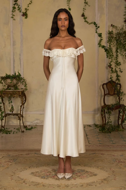 Sonata Lace Satin Dress