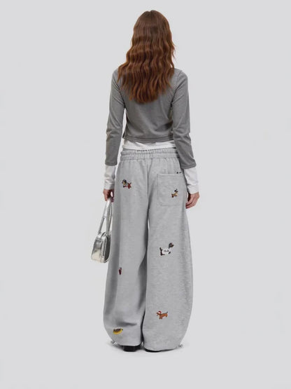 Doggy Wide Leg Sweatpants